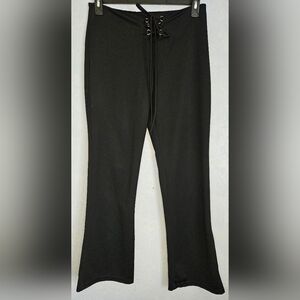 ENT ENTRANCY Womens Lace-Up Flare Pants M